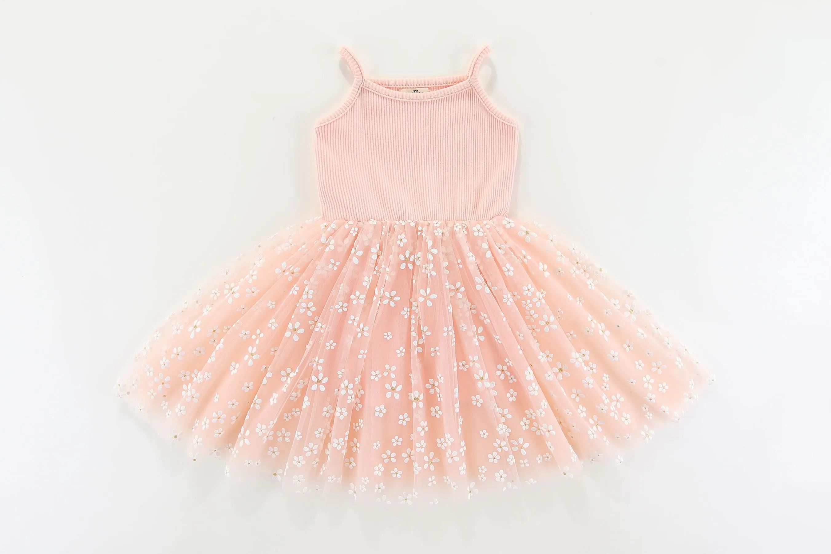 Valentina Tutu Dress - PINK LIGHT FLOWERS: 0-6M, 6-12M, 1-2Y, 2-3Y, 3-4Y, 4-5Y, 5-6Y, 6-8Y