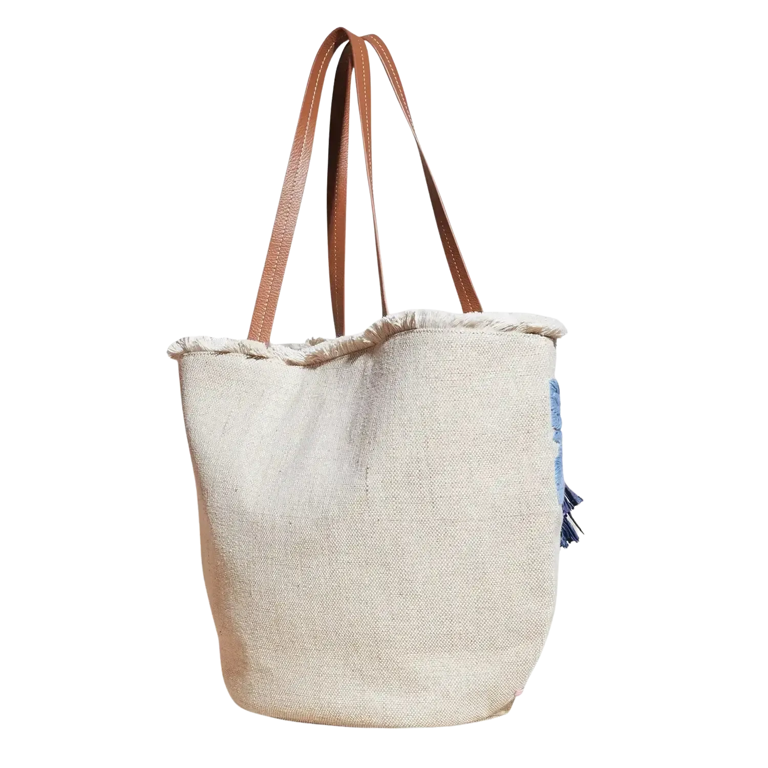 White Stuff Esther Leaf Embroidered Tote Bag