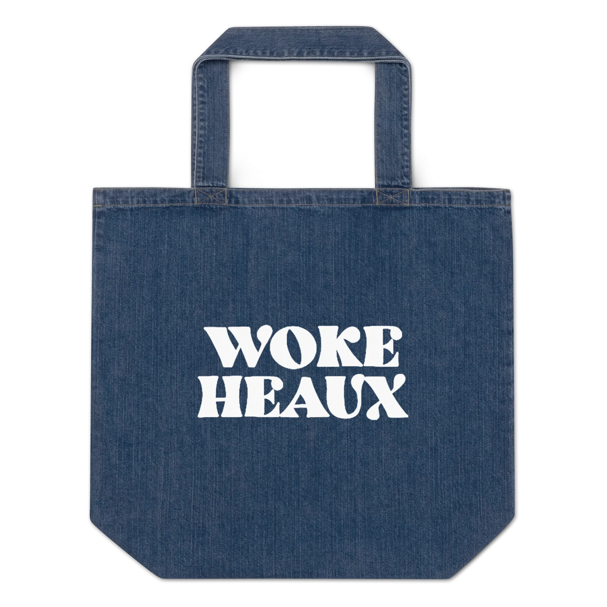 Woke Heaux Organic Denim Tote Bag