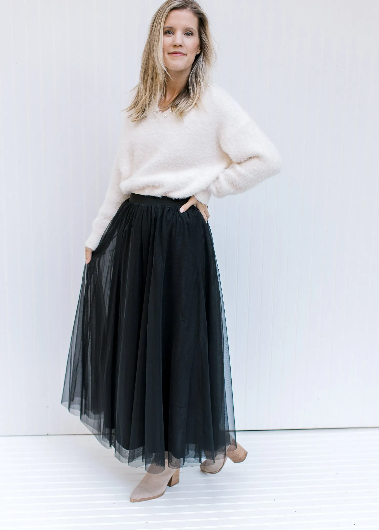 X Black Tulle Skirt