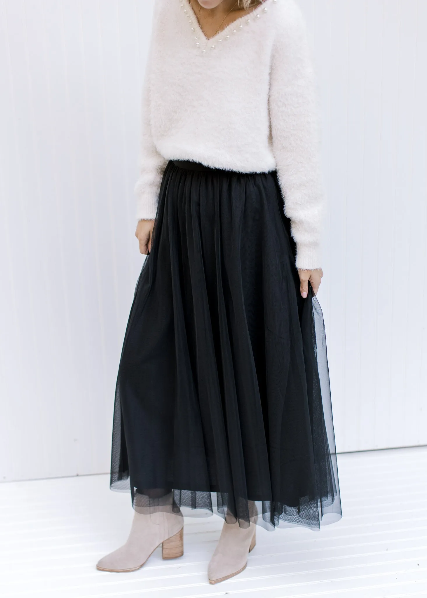 X Black Tulle Skirt