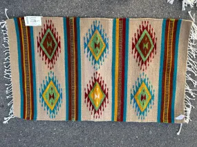 Zapotec handwoven wool mats, approximately 21” x 43” ZP17